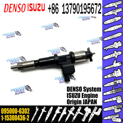 High Quality Common Rail Fuel Injector Assembly 095000-6302 for ISUZU 6WG1 1-15300436-2