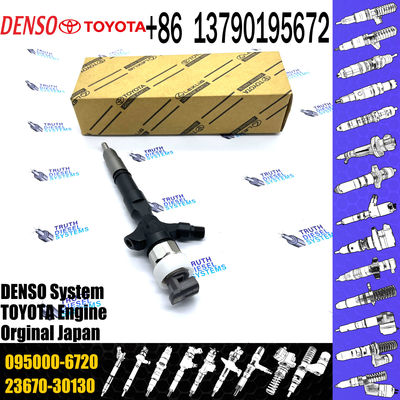 Diesel Fuel Common Rail Injector 23670-30130 095000-6720 For 1KD 2KD Engine