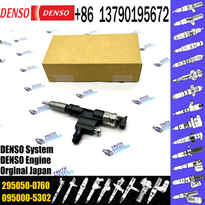 Common Rail Fuel Injector 295050-0760 For HINO N04C EURO4 Dutro 300 Series 23670-E0380 Excavator