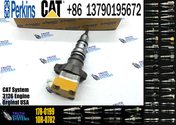 Excavator diesel engine parts 325C diesel engine fuel injector 178-0199 1780199 for 3126 3126B
