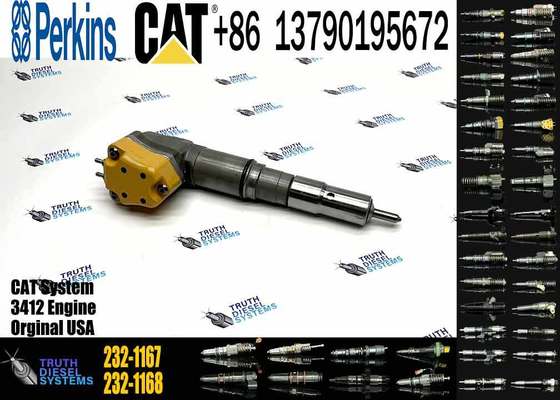 Diesel Fuel Injector 153-5938 232-1168 156-3895 204-2467 232-1167 173-4059 for Caterpillar CAT Engine 3412E 3412 Tractor