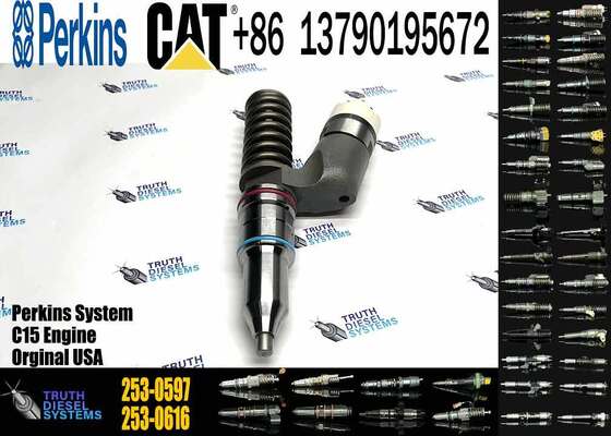 New Diesel Engine Injector 276-8307 374-0705 1OR-0724 253-0597 1OR-9787 20R-8048 Steel for Caterpillar C18 C15 Common Rail