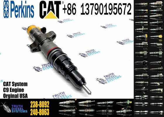Excavator Accessories Fuel Injector 225-0117 236-0957 238-8092 240-8063 242-0857 245-3516 for CAT C9 Construction Machinery