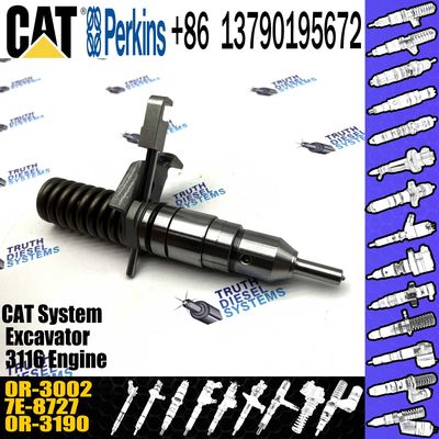 3114 3116 Engine Diesel Fuel Injector 7E-8727 7E8727 0R-3002 For Caterpillar Excavator 205B 213B 214B 224B E110B E240B E