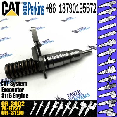 3114 3116 Engine Diesel Fuel Injector 7E-8727 7E8727 0R-3002 For Caterpillar Excavator 205B 213B 214B 224B E110B E240B E