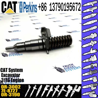 3114 3116 Engine Diesel Fuel Injector 7E-8727 7E8727 0R-3002 For Caterpillar Excavator 205B 213B 214B 224B E110B E240B E