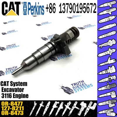 Diesel Injector 127-8211GP Fuel Parts 127 8211 1278211 0R-8477 0R8477 For Caterpillar Excavator 3116 Engine