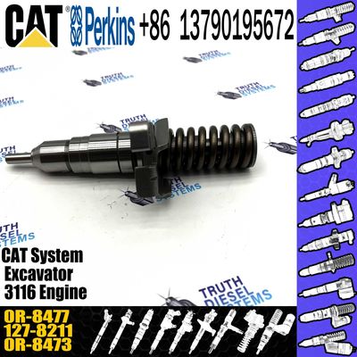Diesel Injector 127-8211GP Fuel Parts 127 8211 1278211 0R-8477 0R8477 For Caterpillar Excavator 3116 Engine