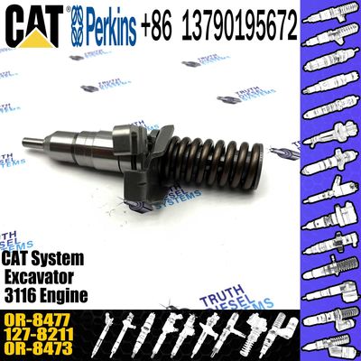 Diesel Injector 127-8211GP Fuel Parts 127 8211 1278211 0R-8477 0R8477 For Caterpillar Excavator 3116 Engine