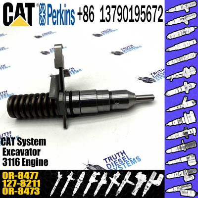 Diesel Injector 127-8211GP Fuel Parts 127 8211 1278211 0R-8477 0R8477 For Caterpillar Excavator 3116 Engine