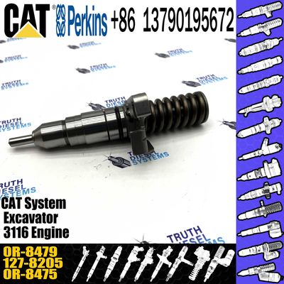 3116 Engine Diesel Fuel Common Rail Injector Assembly 127-8205 0R-8479 For Caterpillar Integrated Toolcarrier IT12B IT14