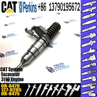 3116 Engine Diesel Fuel Common Rail Injector Assembly 127-8205 0R-8479 For Caterpillar Integrated Toolcarrier IT12B IT14