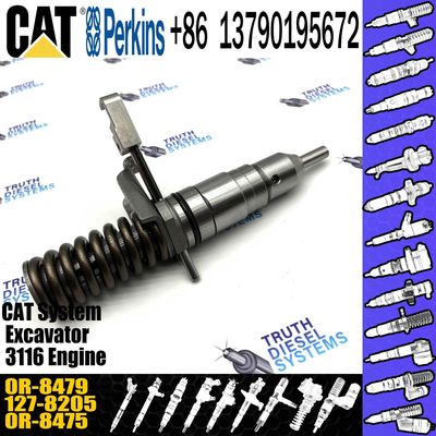 3116 Engine Diesel Fuel Common Rail Injector Assembly 127-8205 0R-8479 For Caterpillar Integrated Toolcarrier IT12B IT14
