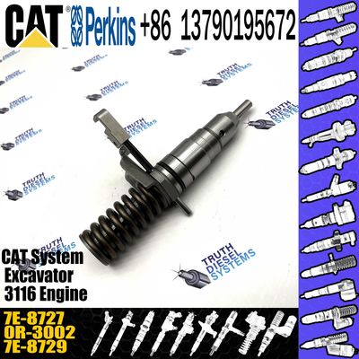 3114 3116 Engine Diesel Fuel Injector 7E-8727 7E8727 0R-3002 For Caterpillar Excavator 205B 213B 214B 224B E110B E240B E