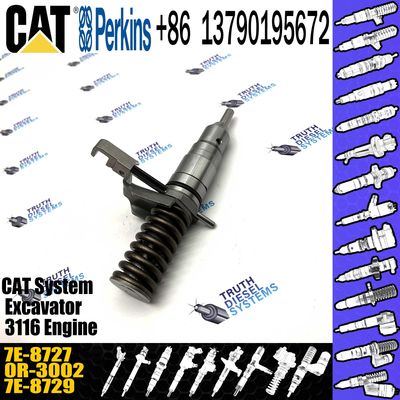3114 3116 Engine Diesel Fuel Injector 7E-8727 7E8727 0R-3002 For Caterpillar Excavator 205B 213B 214B 224B E110B E240B E