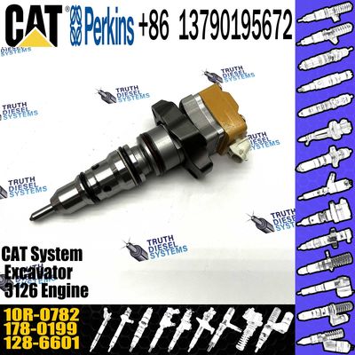 Excavator E322C Engine 3126B Fuel Injector 10R-0782 128-6601 Diesel Engine Fuel Injector Assembly