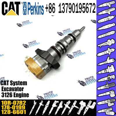 Excavator E322C Engine 3126B Fuel Injector 10R-0782 128-6601 Diesel Engine Fuel Injector Assembly