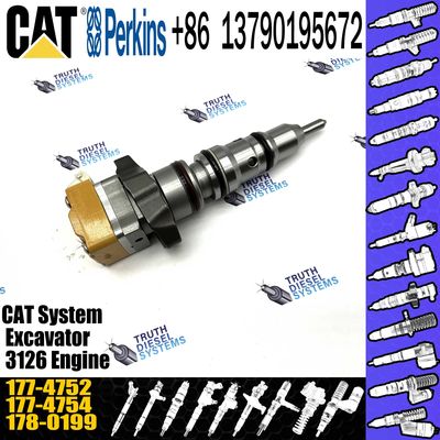 Diesel engine parts E325C excavator injector CAT 3126 engine fuel injector 1774752 177-4752