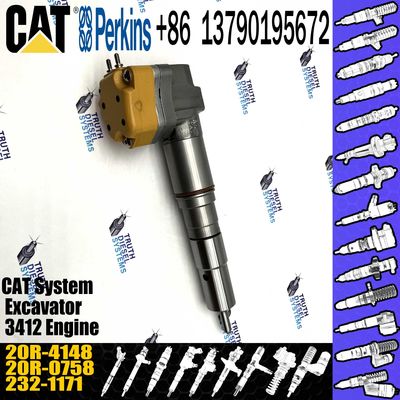 CAT Diesel 3412 Engine Excavator Parts Fuel Injector 1747528 174-7528 20R-4148 For Caterpillar