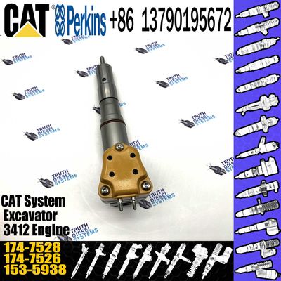 CAT Diesel 3412 Engine Excavator Parts Fuel Injector 1747528 174-7528 20R-4148 For Caterpillar