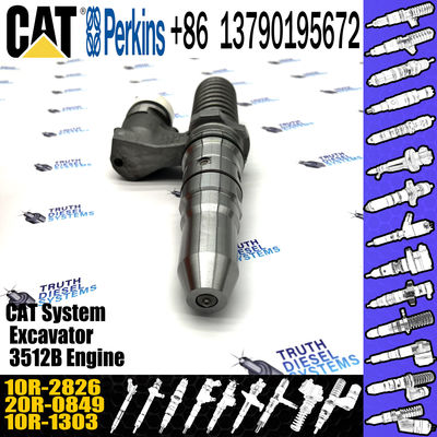 249-0746 3512B Engine cat system injector Common Rail Fuel Injector 10R-2826 10R-2827 For Caterpillar