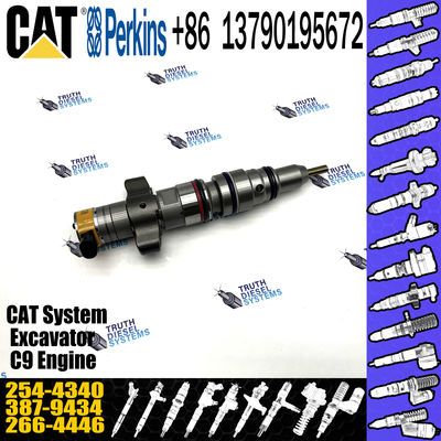 Diesel engine fuel injector 254-4340 excavator C9 diesel engine fuel Injector 2544340 254-4340