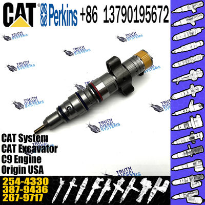 Diesel Engine Parts 387-9433 387-9434 10R-7222 387-9431 254-4330 C9 Fuel Injector For 330D 336D Excavator