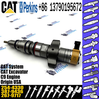 Diesel Engine Parts 387-9433 387-9434 10R-7222 387-9431 254-4330 C9 Fuel Injector For 330D 336D Excavator
