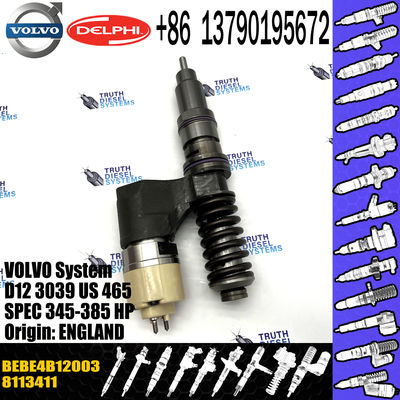 engine fuel injector common rail fuel injector 8113411 BEBE4B12003 for FH12 FM12 NH 12 with genuine quality