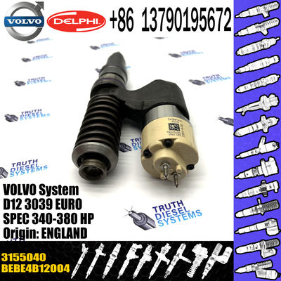 Diesel Fuel Injector BEBE4B12004 3155040 For D12 3039 EURO SPEC 340-380 HP