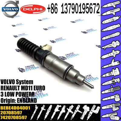 high quality diesel fuel injector 3801432 BEBE4D04001 for VOL D11A, MD11 common rail injector 7421028884 3803913