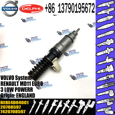 high quality diesel fuel injector 3801432 BEBE4D04001 for VOL D11A, MD11 common rail injector 7421028884 3803913
