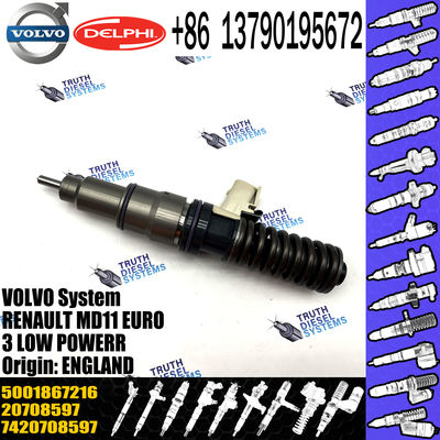 Diesel Fuel Injector 21582094 5001867216 7420708597 20708597 BEBE4D04001 For  MD11 EURO 3 LOW POWER
