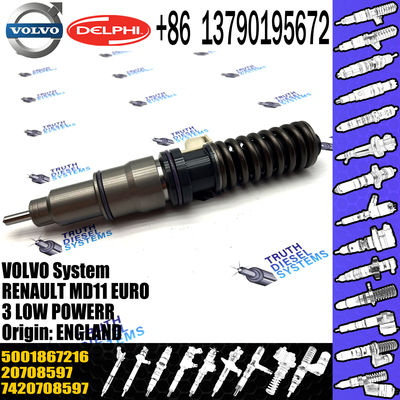 Diesel Fuel Injector 21582094 5001867216 7420708597 20708597 BEBE4D04001 For  MD11 EURO 3 LOW POWER