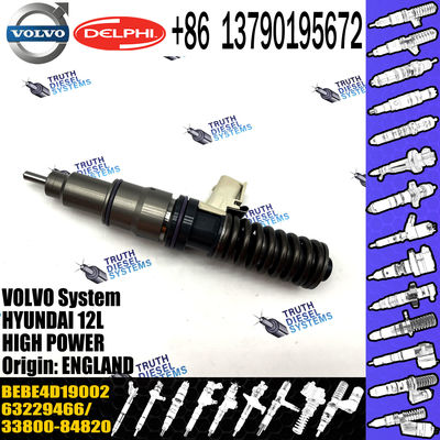 Diesel Injector 33800 84820, 33800-84820, 3380084820, 21306407 BEBE4D19002 for Hyundai D6CC engine