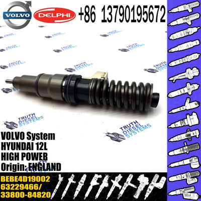 Diesel Injector 33800 84820, 33800-84820, 3380084820, 21306407 BEBE4D19002 for Hyundai D6CC engine