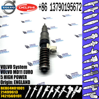 New Diesel Fuel Injector 21569191 for VOL injector Del-phi 20972225 BEBE4D16001 BEBE4N01001 for D11 21506699 21569191