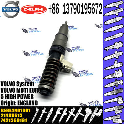 New Diesel Fuel Injector 21569191 for VOL injector Del-phi 20972225 BEBE4D16001 BEBE4N01001 for D11 21506699 21569191