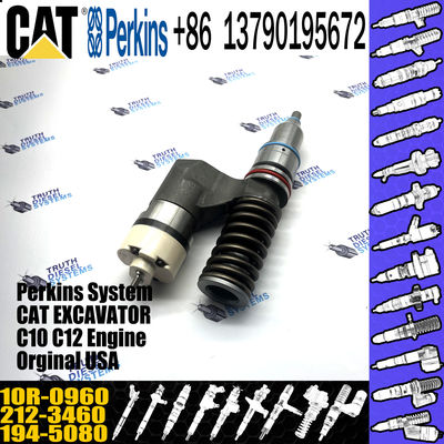 New Diesel Fuel Common Rail Injector 2123460 10r0960 212-3460 10r-0960 For CAT Engine C10
