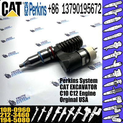 New Diesel Fuel Common Rail Injector 2123460 10r0960 212-3460 10r-0960 For CAT Engine C10