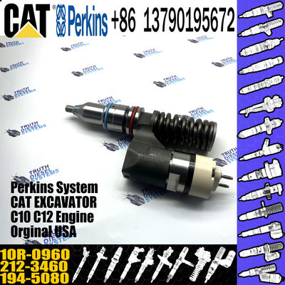New Diesel Fuel Common Rail Injector 2123460 10r0960 212-3460 10r-0960 For CAT Engine C10