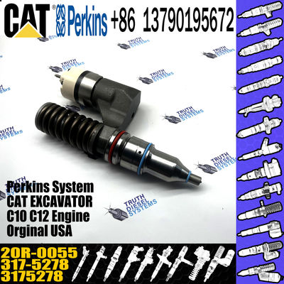 Diesel fuel common rail injector 20R-0055 20R0055 3175278 317-5278 for CAT Excavator 140H E3176C E3196 C10 C12 20R-0055