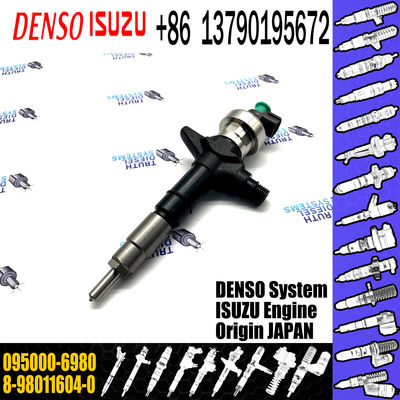 Common rail fuel injector 095000-6980 for ISUZU 4JJ1 8-98011604-0 8-98011604-5 8980116045 8-98119228-3