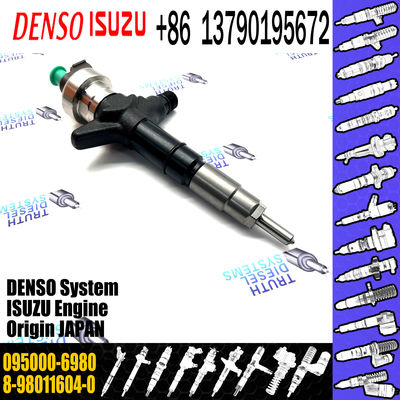 Common rail fuel injector 095000-6980 for ISUZU 4JJ1 8-98011604-0 8-98011604-5 8980116045 8-98119228-3