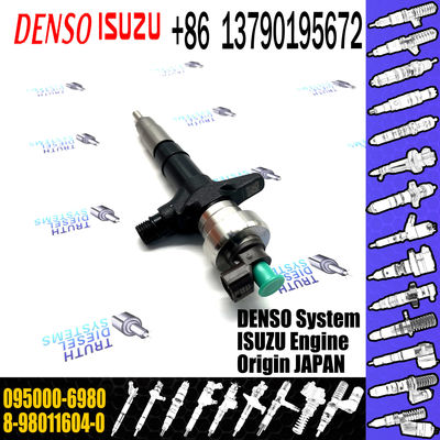 Common rail fuel injector 095000-6980 for ISUZU 4JJ1 8-98011604-0 8-98011604-5 8980116045 8-98119228-3