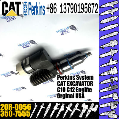 Huida C10/C12 engine fuel injector 212-3467 10R-1259 350-7555 20R-0056 with genuine packing