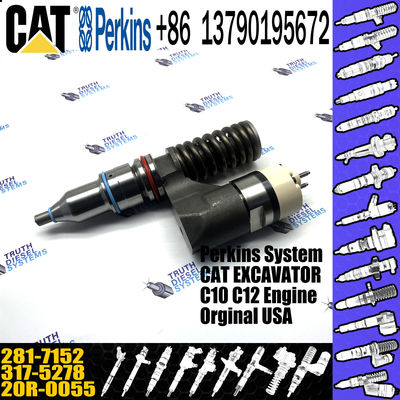 For Caterpillar Excavator C10 C12 Diesel Engine Fuel Injector 281-7152 INJECTOR 317-5278 20R0055