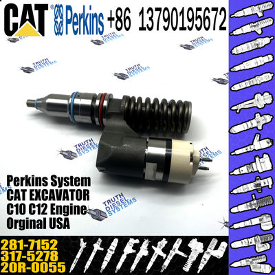 For Caterpillar Excavator C10 C12 Diesel Engine Fuel Injector 281-7152 INJECTOR 317-5278 20R0055