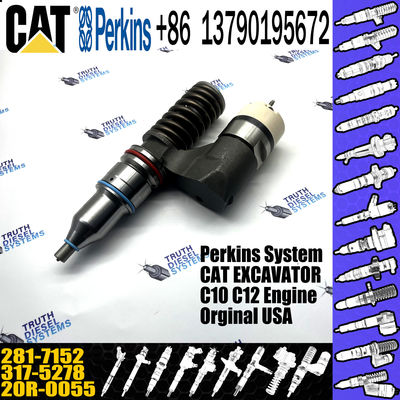 For Caterpillar Excavator C10 C12 Diesel Engine Fuel Injector 281-7152 INJECTOR 317-5278 20R0055