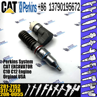 For Caterpillar Excavator C10 C12 Diesel Engine Fuel Injector 281-7152 INJECTOR 317-5278 20R0055